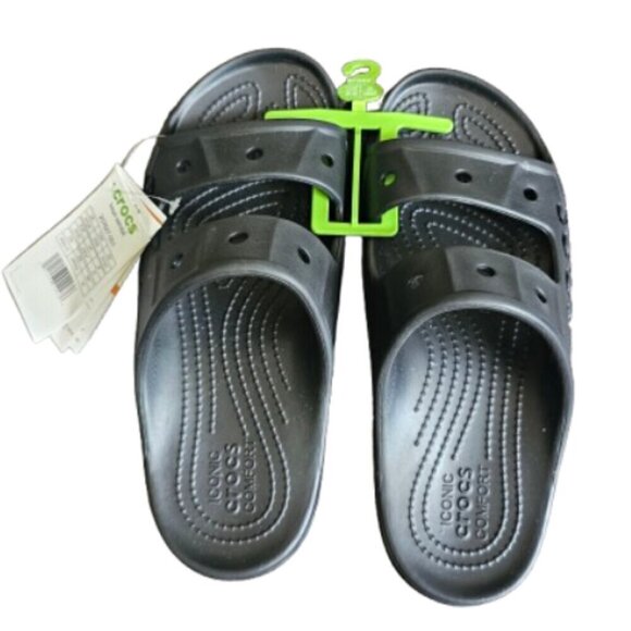 CROCS Shoes - Crocs Unisex Black Baya Slides Sandals Size W-9 And M-7